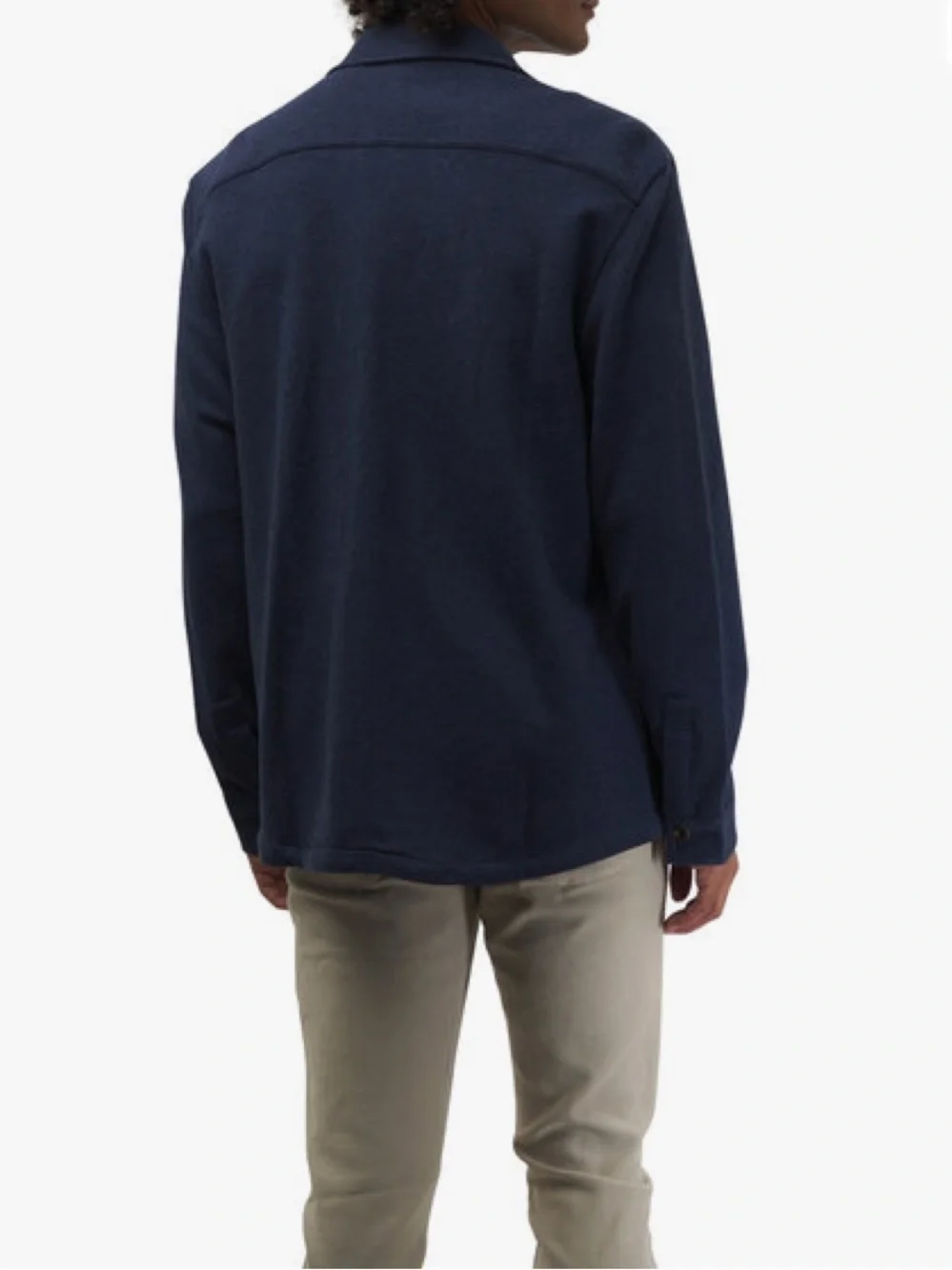 Faherty Inlet Navy Night Mélange Knit CPO Shirt Jacket $198. Size XL